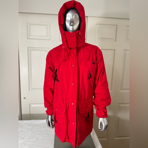 Eddie Bauer Jacket  Women's Size S/P Red Gore-Tex Goose Down Ridgeline Jacket - Picture 1 of 16